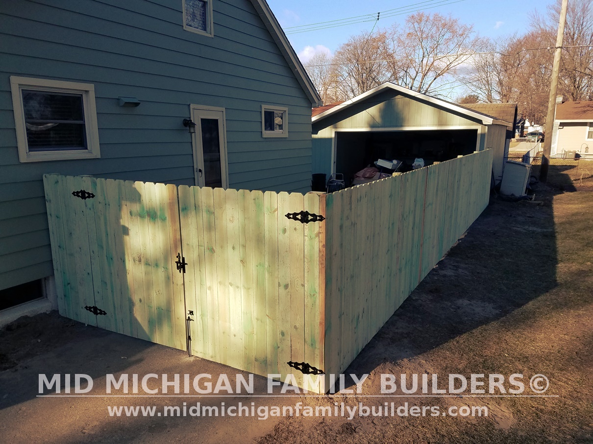 Mid Michigan Family Builders Wooden Fence Project 04 2019 01 05